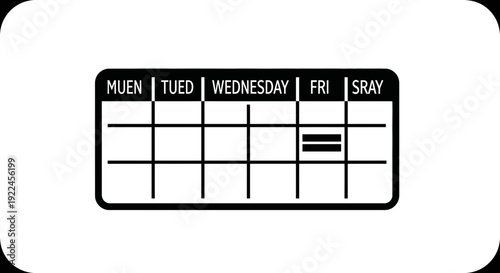 Weekly Calendar Friday Tasks Marked.