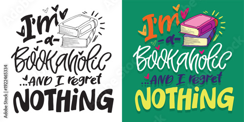 Cute hand drawn doodle lettering quote about Books. Reading more. Lettering for t-shirt design, mug print, bag print, clothes fashion. 100% hand drawn vector image.