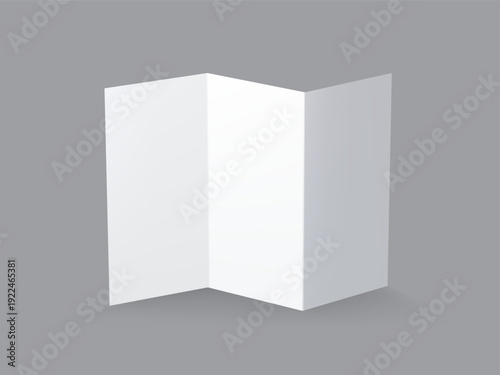 фотографія Blank Tri Fold Brochure Mockup