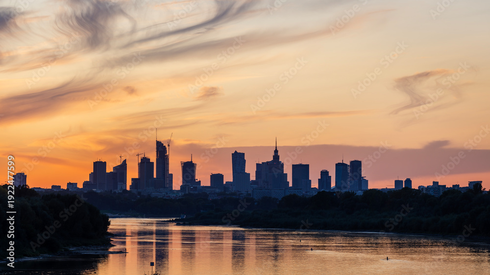Fototapeta premium Warsaw, Poland - view of the city.