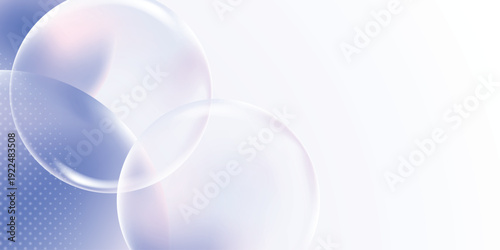 Abstract Bubbles fluid vibrant gradient shapes on white background. abstract motion graphics loop background. Vector illustration