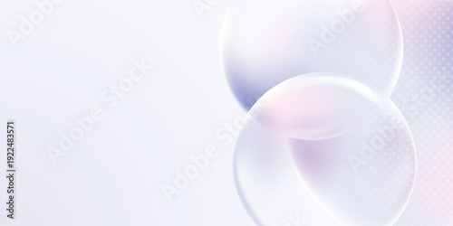 Abstract Bubbles fluid vibrant gradient shapes on white background. abstract motion graphics loop background. Vector illustration