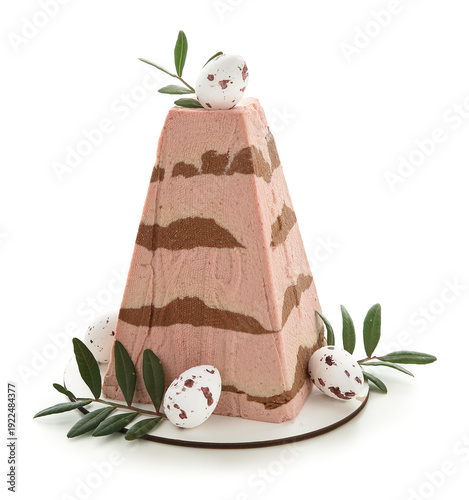 Tasty curd Easter cake with...