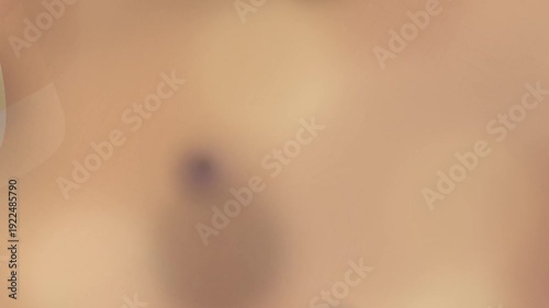 Blurry Closeup of Human Skin with Moles.
