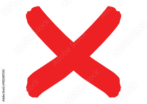 Bilde på lerret red cross mark png