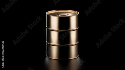 Stacked Golden Oil Drums – Symbol of Energy, Commodity, and Industrial Value