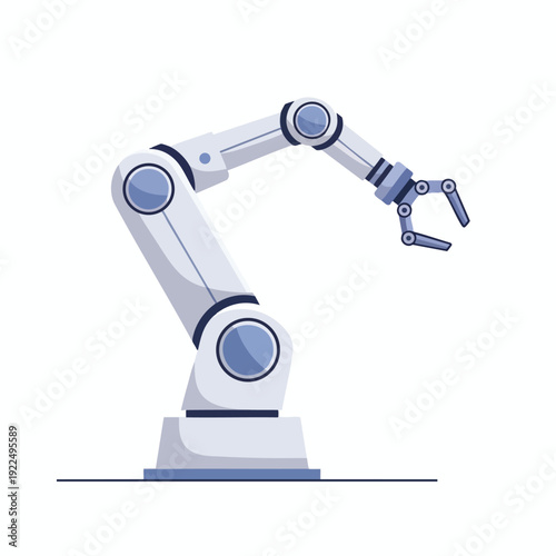 Modern Industrial Robotic Arm for Automation and Manufacturing