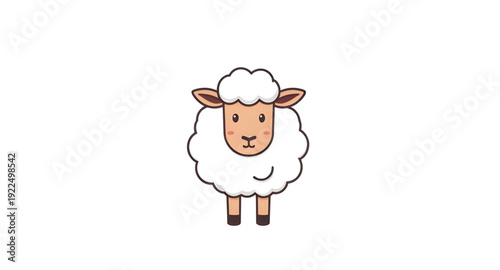 sheep, icon, isolated, animal, farm, livestock, wool, fluffy, cute, cartoon, illustration, vector, symbol, sign, logo, graphic, design, flat, minimal, outline, lineart, silhouette, white, rural, agric
