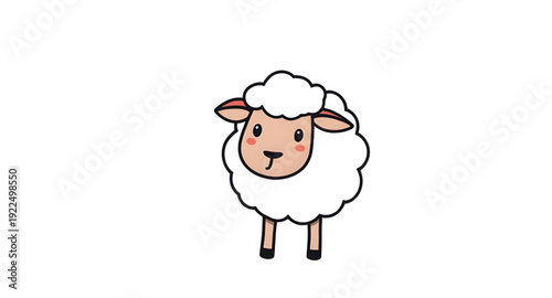 sheep, icon, isolated, animal, farm, livestock, wool, fluffy, cute, cartoon, illustration, vector, symbol, sign, logo, graphic, design, flat, minimal, outline, lineart, silhouette, white, rural, agric