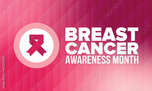 Breast Cancer Awareness Month. Pink october. Pink ribbon. Woman healthcare. Celebrate annual. Medic concept. Girl solidarity. Cancer prevention. Female disease. Poster, banner and background. Vector