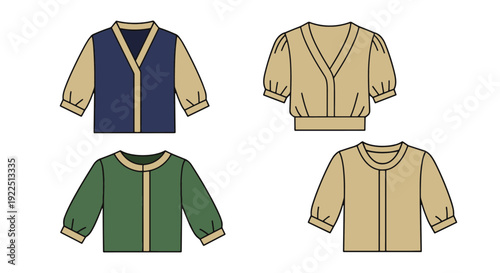 Blouse Line art clean abstract illustration