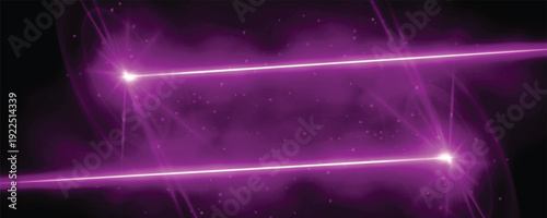 ealistic vector violet stars png. Set of vector suns png. Violet flares with highlights. Horizontal light lines, laser, flash. Violet special effect, magic of moving fast motion laser beams.