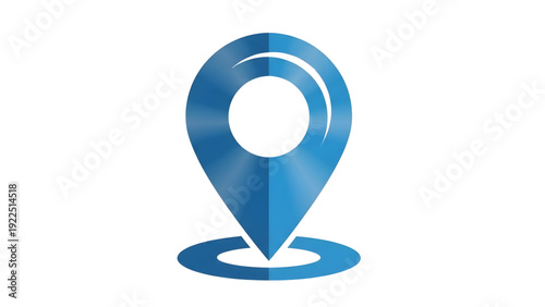 Location Pin Icon SVG Vector – Modern GPS Map Marker Symbol Isolated on Transparent Background for Navigation, Travel, and Mobile App Design