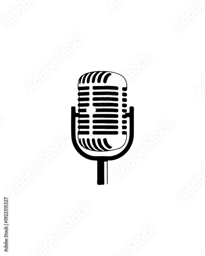 Vintage microphone for podcasting and voice recording