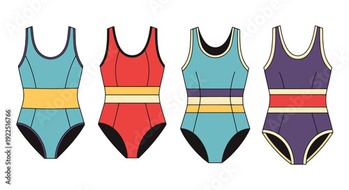 Bodysuit Line art abstract creative tone vector