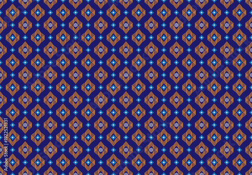 Geometric vector background with sacral tribal ethnic elements. Traditional triangles gypsy geometric forms sprites tribal themes apparel fabric tapestry print