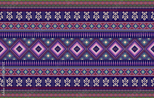 Sacral tribal ethnic motifs geometric vector background. Beautiful gypsy geometric shapes sprites tribal motifs clothing fabric textile print traditional design with triangles
