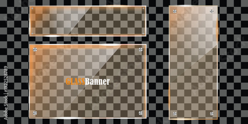 A modern banner design with a transparent background and a checkered pattern, featuring a sleek and professional layout for advertising or promotional purposes in silhouette mode