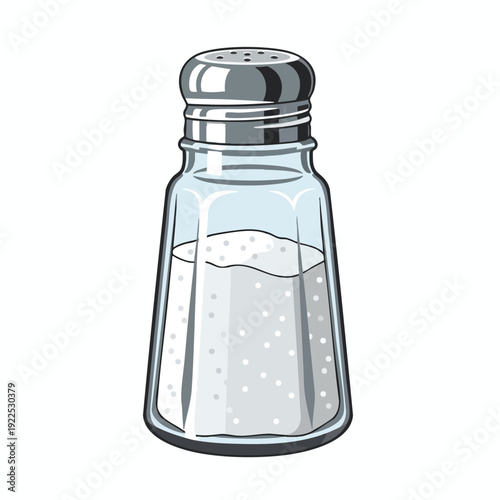 Cartoon Salt Shaker for Culinary and Kitchen Use