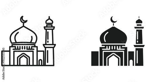taj mahal vector illustration