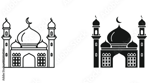 taj mahal vector illustration