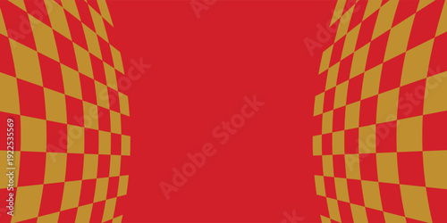 chess board pattern gold and red. seamless geometric pattern with triangles, red diamond checkerboard repeat pattern, replete image, design for fabric printing