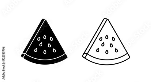 Delicious watermelon slices fresh healthy fruit summer juicy refreshing Vector