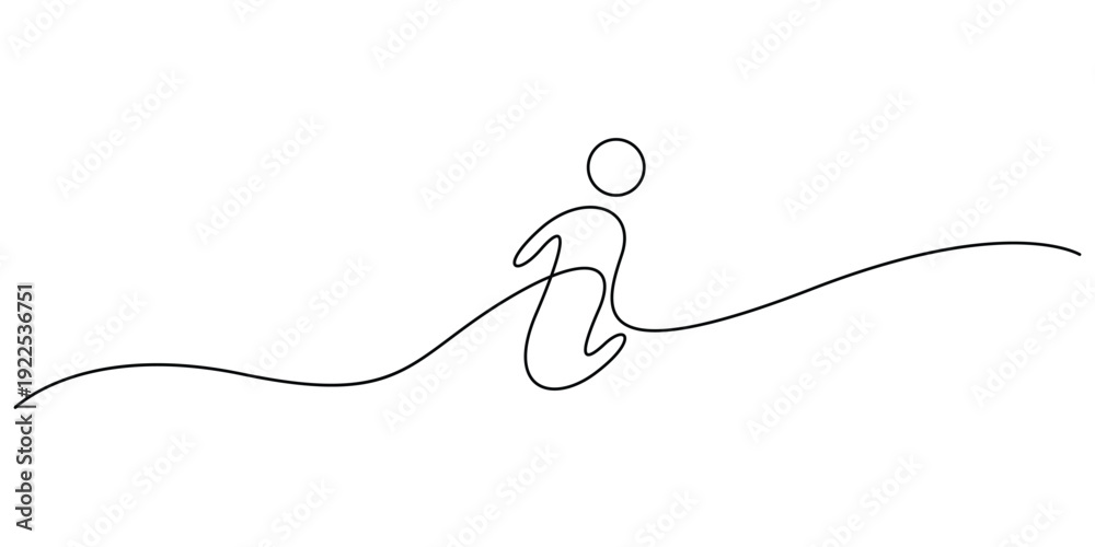 Obraz premium Minimalist continuous line drawing of an information icon vector design 