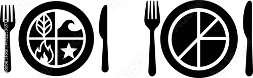 A black and white graphic illustration showing two laptop computers with usb drives attached side