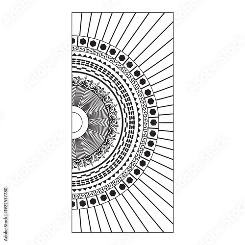 Laser cut patterns. Luxury vector abstract geometric ornament, thin lines, grid, net, lattice. Decorative stencil for CNC, laser cutting of wood panel, metal, plastic, paper.