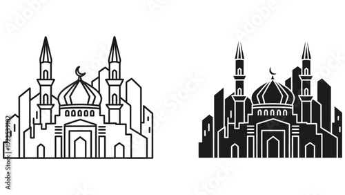 vector illustration of church