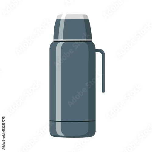 Modern Stainless Steel Thermos Bottle for Hot and Cold Beverages