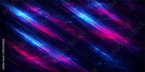 A vibrant digital art wallpaper featuring an abstract colorful background with stars, purple energy waves, and glowing blue motion lines for a high-tech galaxy space design