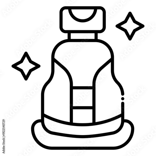 Clean Car Seat Icon