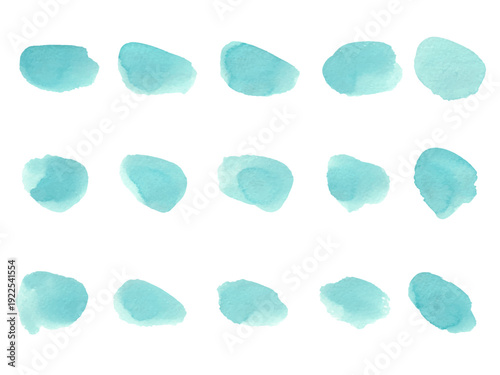 Abstract watercolor texture, isolated on white background. Watercolor brush strokes	
