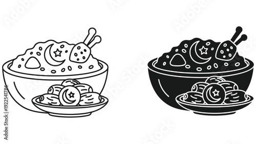 vector illustration of a cake