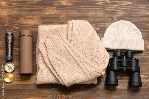 Composition with warm cloth...