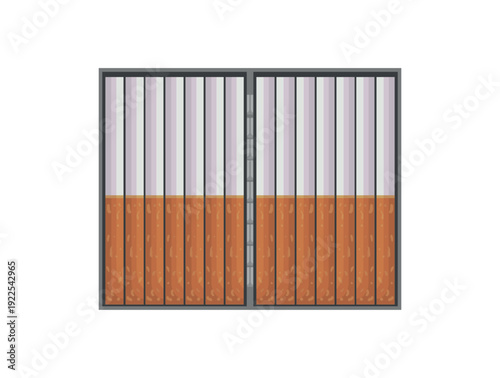 Vector illustration of a pack of cigarettes.