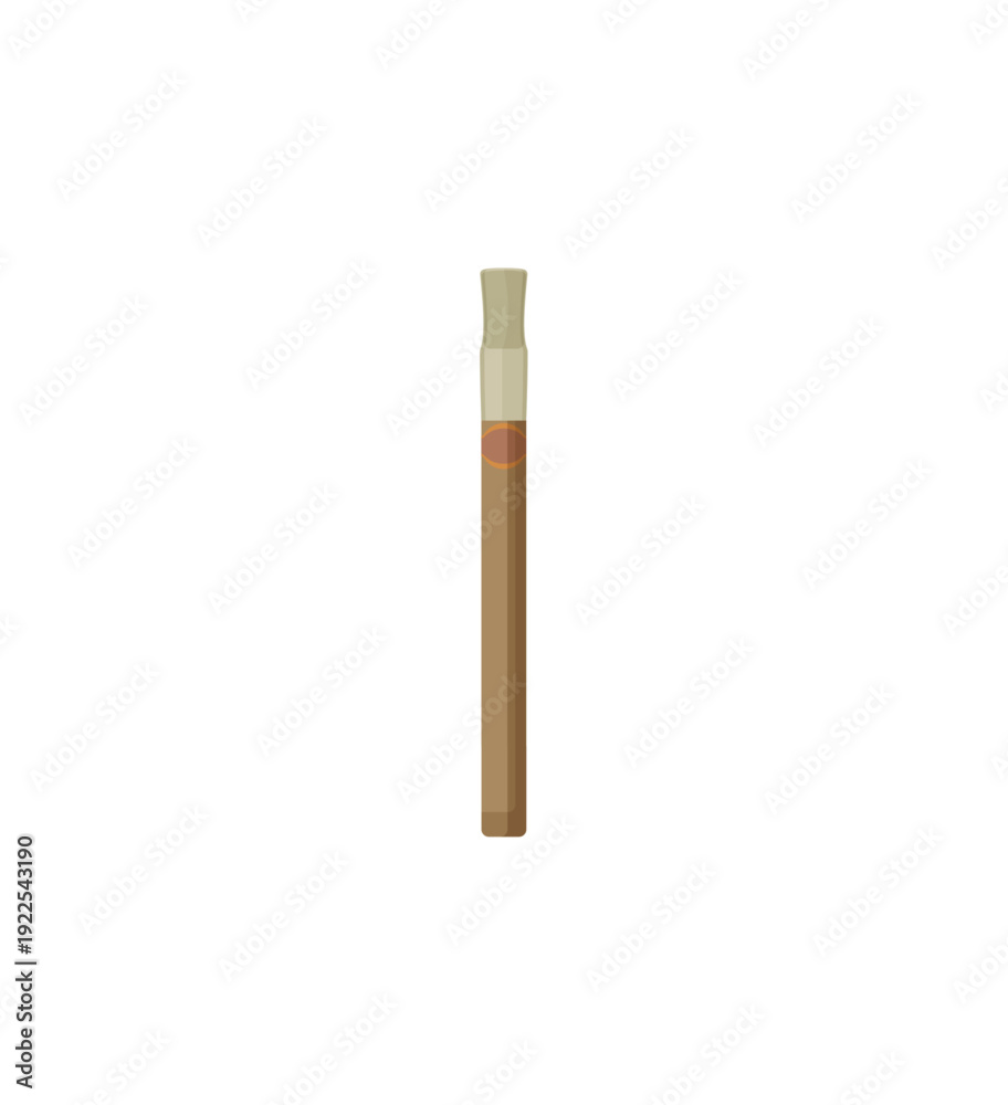 Obraz premium Vector illustration of a thin cigarillo.