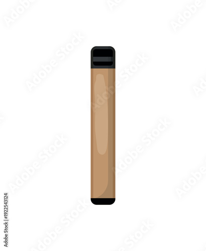 Vector illustration of a beige vape pod.