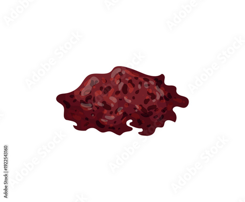 Vector illustration of a reddish brown tobacco pile.