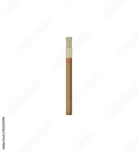 Vector illustration of a thin cigarillo.