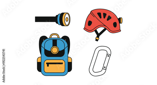 Cave Exploration Gea modern abstract color vector