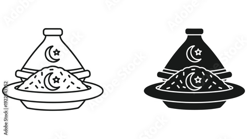 vector illustration of a set of kitchen utensils