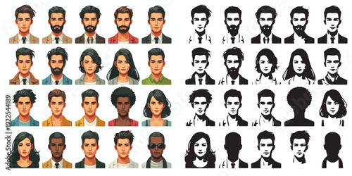 Vector Persona Series on white background