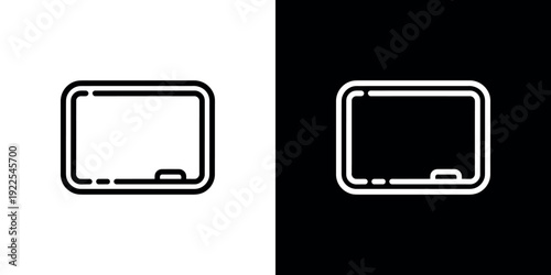 Black and white smartphone on split background mobile