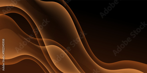 luxury abstract  armchair,  wave, light, design, illustration, smoke, shape, wallpaper, backdrop, curve, pattern, texture, flow, space, line, black, color, orange, 3d, art, vector