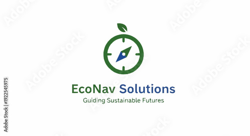EcoNav Solutions Logo with Compass Design.