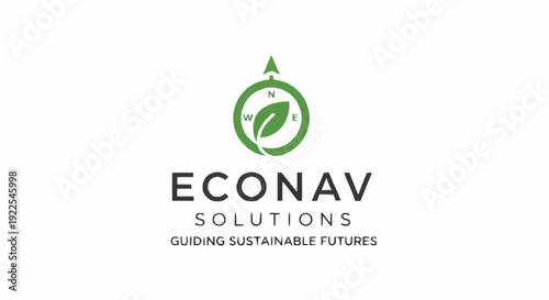Econav Solutions Logo with Leaf Symbol.