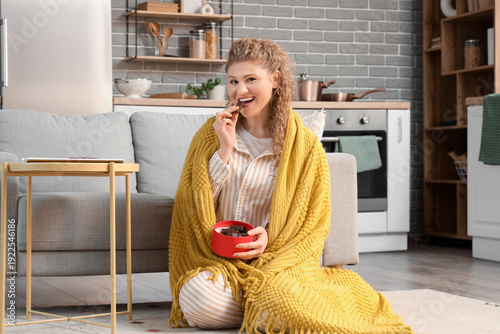 Beautiful young woman with ...